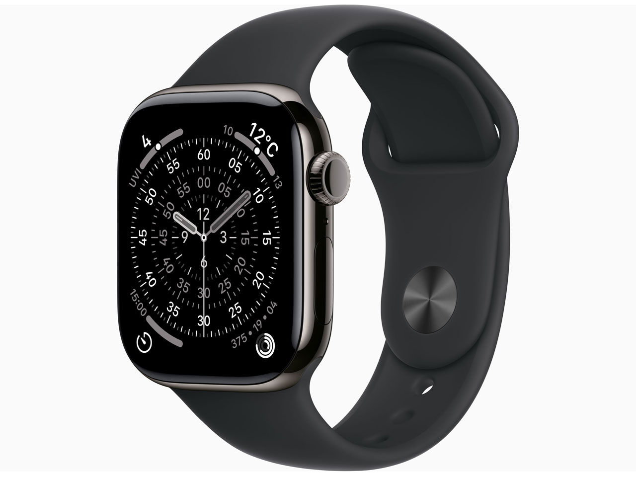 Apple Watch Series 11 GPS+Cellularモデル 42mm MF8T4J/A [スレートチタニウムケース・ブラックスポーツバンド M/L]