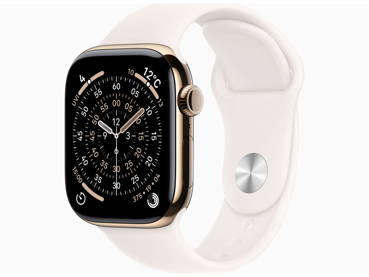 Apple Watch Series 11 GPS+Cellularモデル 42mm MF8X4J/A [ゴールドチタニウムケース・ライトブラッシュスポーツバンド M/L]