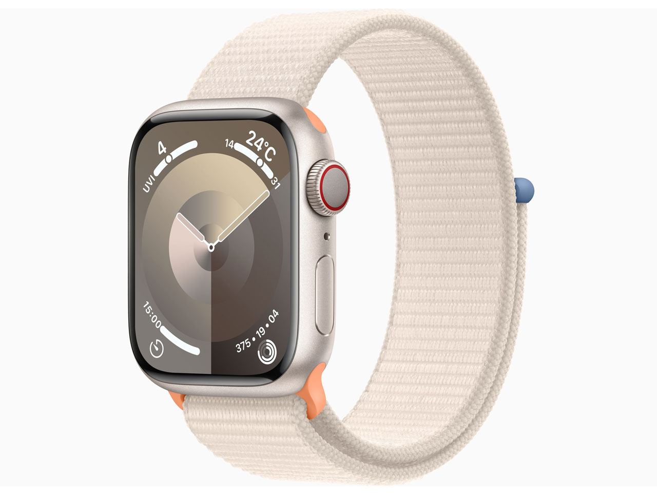 Apple Watch Series 9 GPS+Cellularモデル 41mm MRHQ3J/A [スターライトスポーツループ]