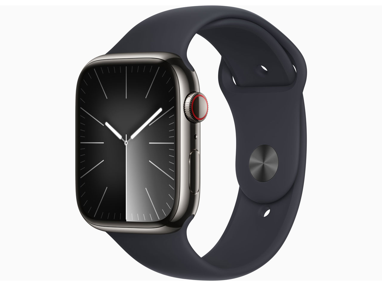 Apple Watch Series 9 GPS+Cellularモデル 45mm MRMW3J/A [グラファイトステンレススチールケース/ミッドナイトスポーツバンド M/L]