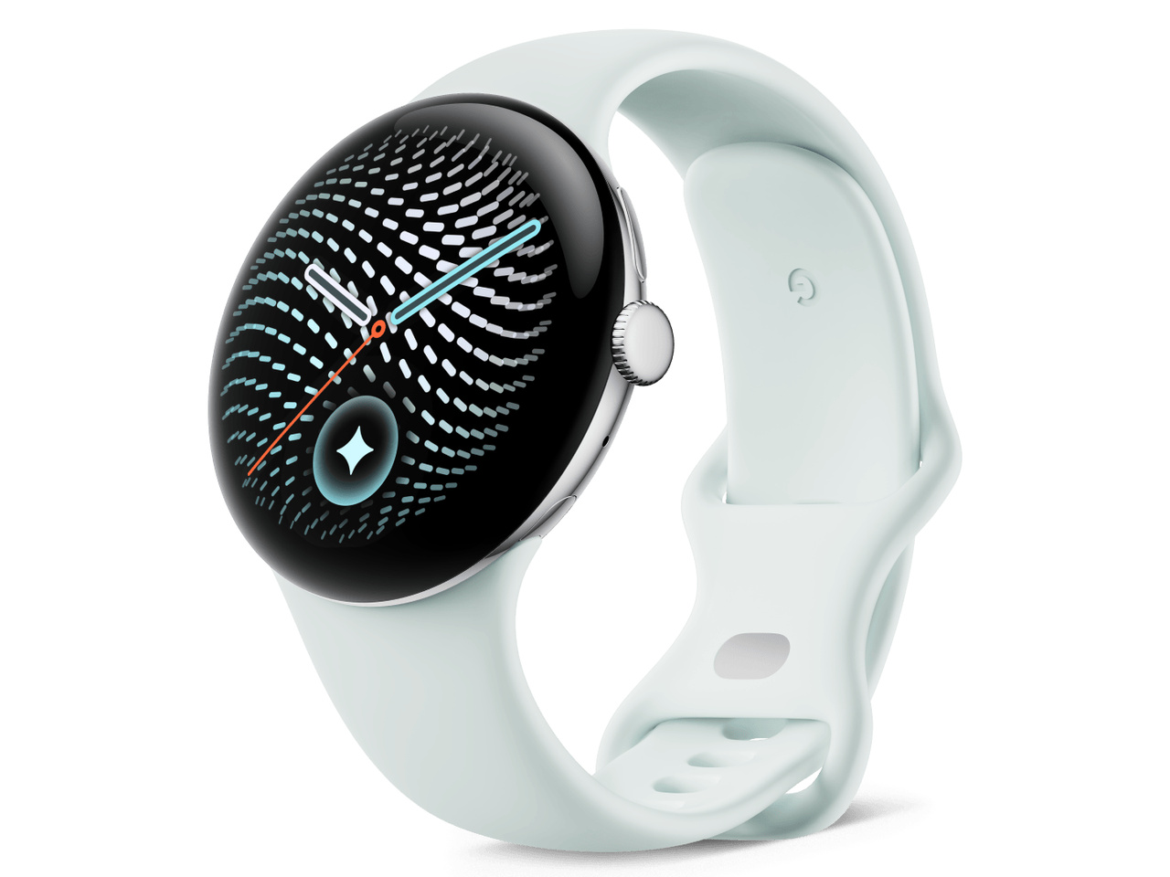 Pixel Watch 5 Wi-Fiモデル 45mm GA10892-US [Polished Silver アルミケース/Fog アクティブ バンド]