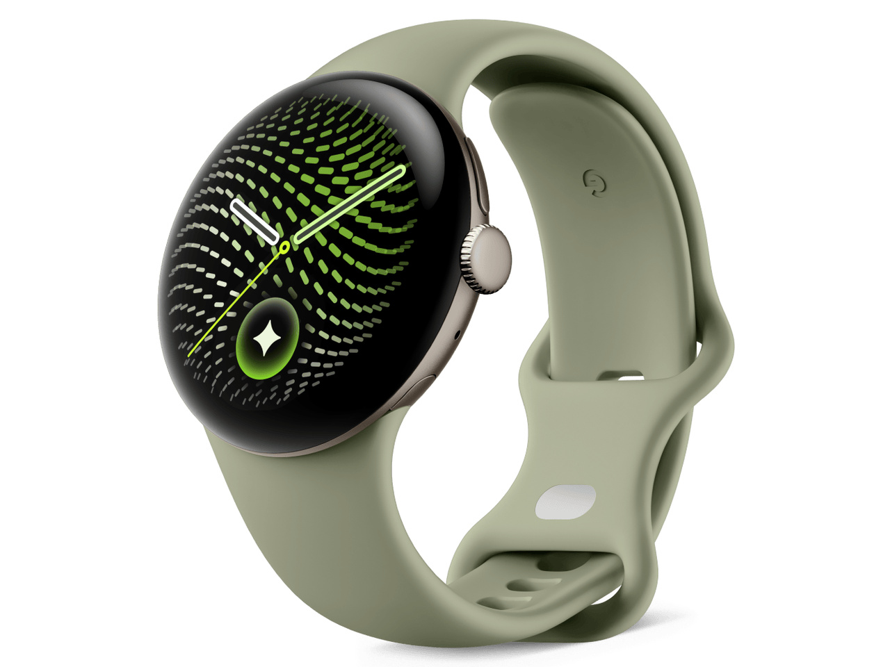 Pixel Watch 5 Wi-Fiモデル 41mm GA11567-US [Satin Pyrite アルミケース/Olive アクティブ バンド]