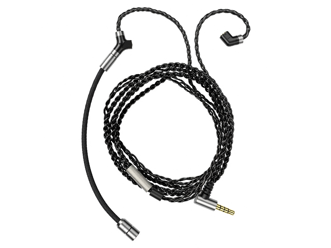 DEBUT-CG Mic Cable qdc2pin QDC-CABLE-DEBUT-QDC2PIN-MIC-BK ミニプラグ(4極)⇔2ピン [black 1.5m]