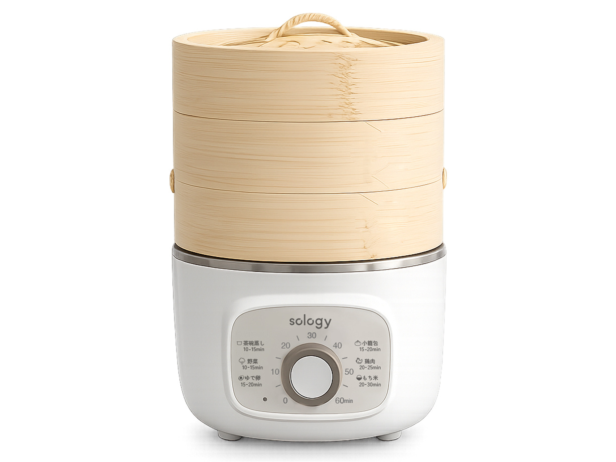 sology 電気蒸し器 ESS5601WH [ホワイト]