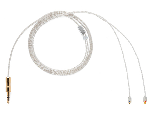 Pure Silver Litz IEM Cable ALO-3108 4.4mmバランス(5極)⇔MMCX [1.22m]