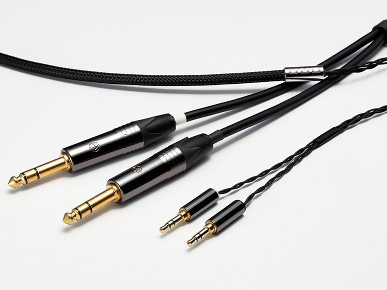 Clear force 3.5φ Slim body double 6.3φ×2 標準プラグx2⇔ミニプラグx2 [1.5m]