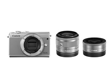 EOS M100 ダブルレンズキット [グレー]