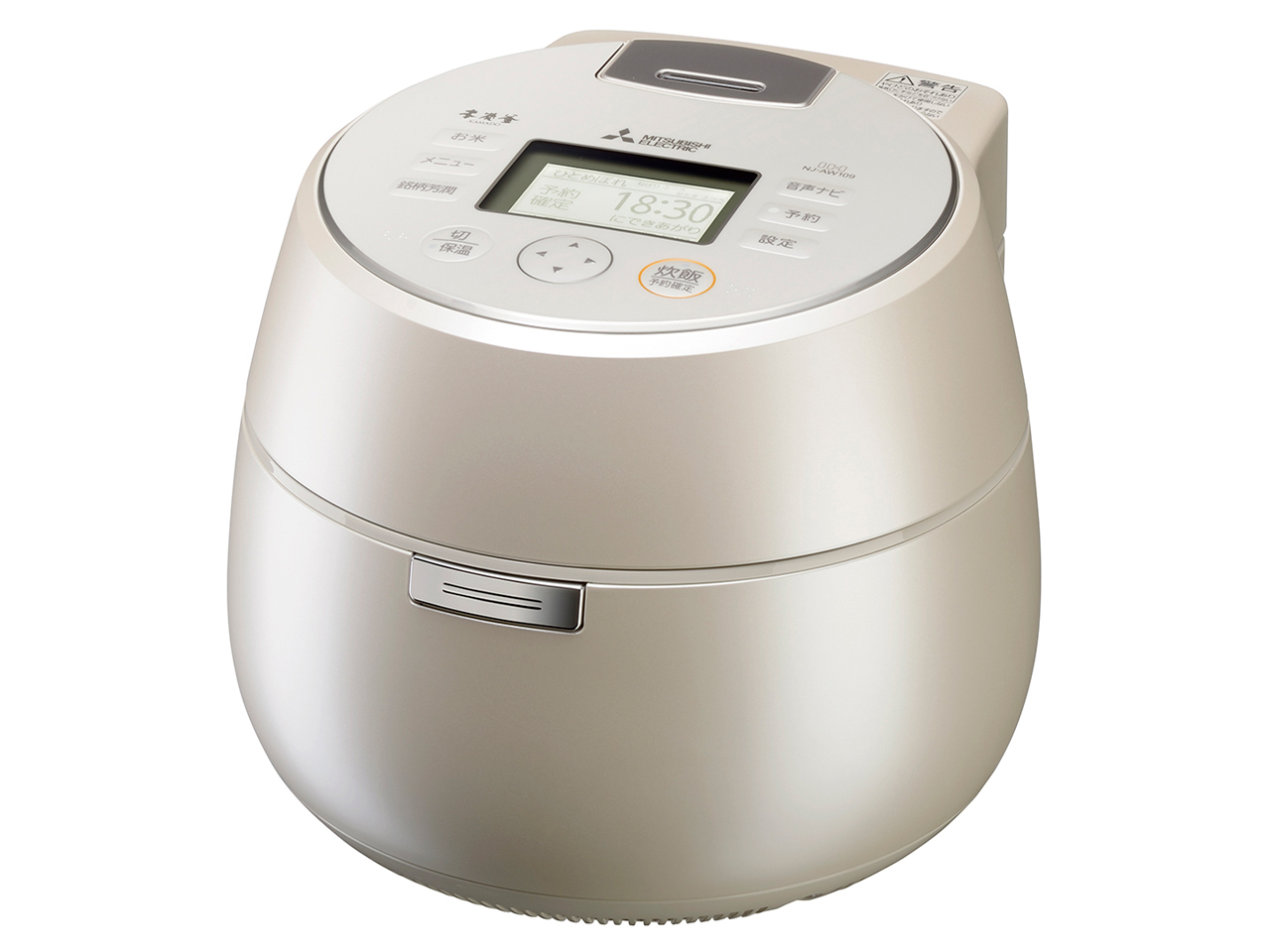 本炭釜 KAMADO NJ-AW109-W [白和三盆]