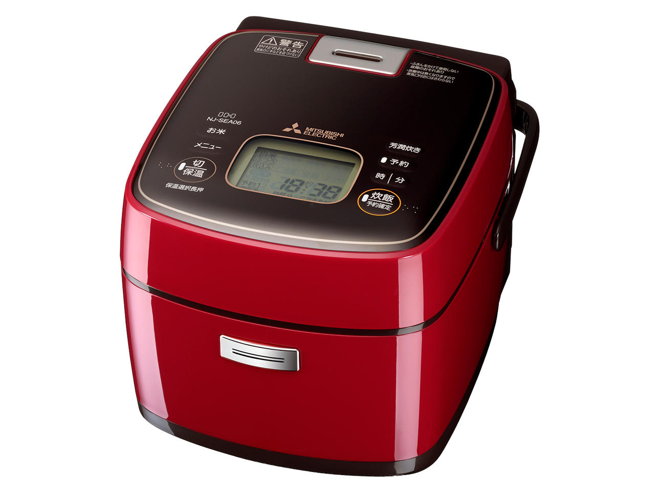 備長炭 炭炊釜 NJ-SEA06-R [ミラノレッド]