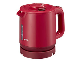 蒸気レス電気ケトル わく子 PCJ-A081-R [レッド]