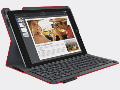 TYPE+ Protective case with integrated keyboard for iPad Air 2 iK1051RD [レッド]