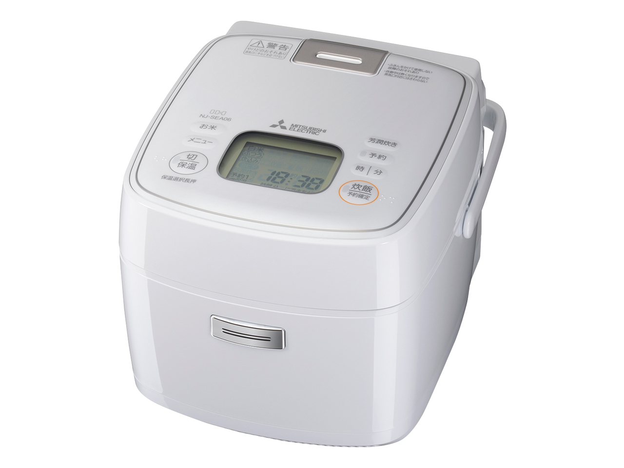 備長炭 炭炊釜 NJ-SEA06-W [ピュアホワイト]