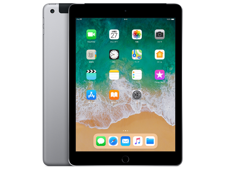 iPad 9.7インチ Wi-Fi+Cellularモデル 128GB MR722J/A SIMフリー [スペースグレイ]
