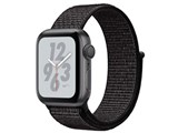 Apple Watch Nike+ Series 4 GPSモデル 40mm MU7G2J/A [ブラックNikeスポーツループ]