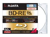 RIDATA BD-RE260PW 2X.5P SC A [BD-RE DL 2倍速 5枚組]