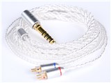 Silver Plated Cable IEM 2pin AZL-SLV-CABLE-2PIN-4.4 4.4mmバランス(5極)⇔専用端子 [1.2m]