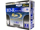 ZBR25-4X5PW (BD-R 4倍速 5枚組)