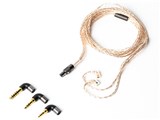 TIGER 3in1 Cable QDC-CABLE-TIGER-3IN1-COP ミニプラグ/2.5mm(4極)/4.4mmバランス(5極)⇔専用端子 [1.2m]