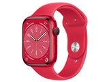 Apple Watch Series 8 GPSモデル 45mm MNP43J/A [(PRODUCT)REDスポーツバンド]