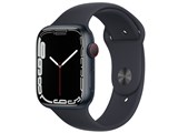 Apple Watch Series 7 GPS+Cellularモデル 45mm MKJP3J/A [ミッドナイトスポーツバンド]