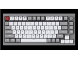 Q1 QMK Custom Mechanical Keyboard ノブバージョン Q1-N1-US 赤軸 [シルバーグレー]