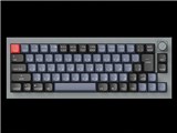 Q2 QMK Custom Mechanical Keyboard ノブバージョン Q2-N1-JIS 赤軸 [シルバーグレー]