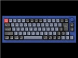 Q2 QMK Custom Mechanical Keyboard ノブバージョン Q2-O1-JIS 赤軸 [ネイビーブルー]