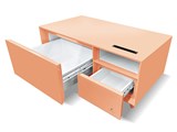 SAPPHIRE by LOOZER SMART TABLE STB80 [APRICOT]