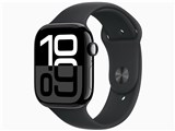 Apple Watch Series 10 GPSモデル 46mm MWWQ3J/A [ジェットブラック・ブラックスポーツバンド M/L]