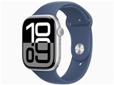 Apple Watch Series 10 GPSモデル 46mm MWWL3J/A [シルバー・デニムスポーツバンド S/M]
