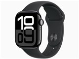 Apple Watch Series 10 GPSモデル 42mm MWWE3J/A [ジェットブラック・ブラックスポーツバンド S/M]