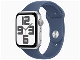 Apple Watch SE 第2世代 GPSモデル 44mm MXEQ3J/A [シルバー・デニムスポーツバンド S/M]