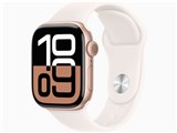 Apple Watch Series 10 GPS+Cellularモデル 42mm MWX93J/A [ローズゴールド・ライトブラッシュスポーツバンド S/M]