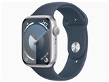 Apple Watch Series 9 GPSモデル 45mm MR9D3J/A [シルバー/ストームブルースポーツバンド S/M]