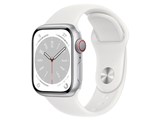 Apple Watch Series 8 GPS+Cellularモデル 41mm MP4A3J/A [シルバー/ホワイトスポーツバンド]
