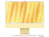 iMac 24インチ Retina 4.5Kディスプレイモデル M4チップ 8コアGPU 256GB SSD 16GBメモリ [イエロー]