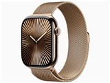 Apple Watch Series 10 GPS+Cellularモデル 46mm MX003J/A [ゴールドチタニウムケース・ゴールドミラネーゼループ M/L]