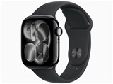 Apple Watch Series 11 GPSモデル 42mm MEQT4J/A [ジェットブラック・ブラックスポーツバンド S/M]