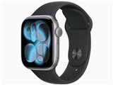 Apple Watch Series 11 GPSモデル 42mm MEQW4J/A [スペースグレイ・ブラックスポーツバンド S/M]
