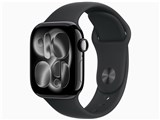 Apple Watch Series 11 GPSモデル 42mm MEQU4J/A [ジェットブラック・ブラックスポーツバンド M/L]