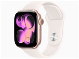 Apple Watch Series 11 GPSモデル 42mm MEU44J/A [ローズゴールド・ライトブラッシュスポーツバンド M/L]