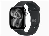Apple Watch Series 11 GPSモデル 46mm MEUW4J/A [ジェットブラック・ブラックスポーツバンド S/M]