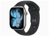 Apple Watch Series 11 GPSモデル 46mm MEV04J/A [スペースグレイ・ブラックスポーツバンド S/M]