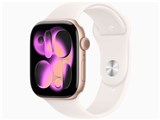 Apple Watch Series 11 GPSモデル 46mm MEV64J/A [ローズゴールド・ライトブラッシュスポーツバンド S/M]