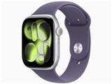 Apple Watch Series 11 GPSモデル 46mm MEV94J/A [シルバー・パープルフォグスポーツバンド S/M]