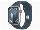 Apple Watch Series 9 GPS+Cellularモデル 45mm MRMH3J/A [シルバー/ストームブルースポーツバンド M/L]