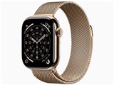 Apple Watch Series 11 GPS+Cellularモデル 42mm MF8Y4J/A [ゴールドチタニウムケース・ゴールドミラネーゼループ]