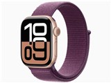 Apple Watch Series 10 GPS+Cellularモデル 42mm MWXC3J/A [ローズゴールド・プラムスポーツループ]