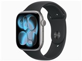 Apple Watch Series 11 GPS+Cellularモデル 46mm MFC94J/A [スペースグレイ・ブラックスポーツバンド S/M]
