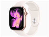Apple Watch Series 11 GPS+Cellularモデル 46mm MFCG4J/A [ローズゴールド・ライトブラッシュスポーツバンド S/M]